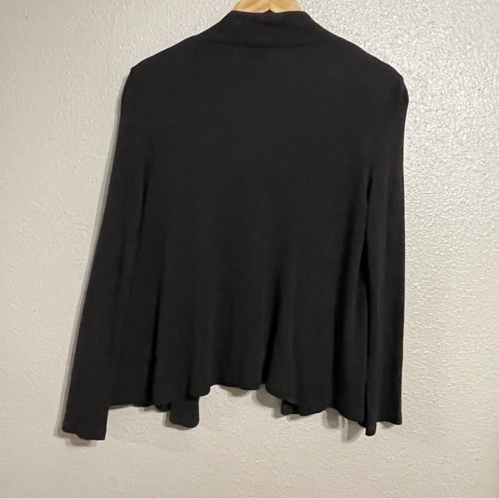 Eileen Fisher Cardigan Sweater Petite Size PM Brown Open Front 100% Viscose - Picture 7 of 14